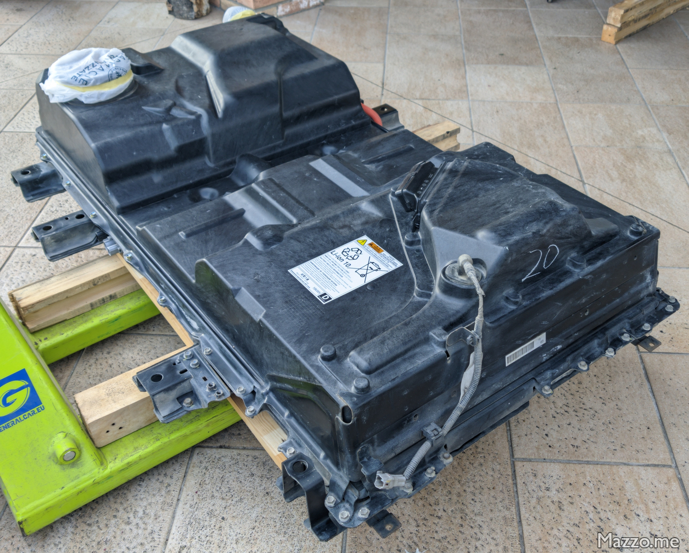 Batteria smontata e pulita